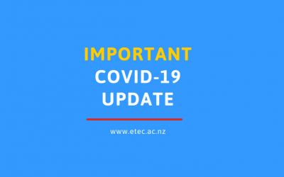 Vaccination required to attend all in-person training at E-tec under Covid-19 protection framework – Red